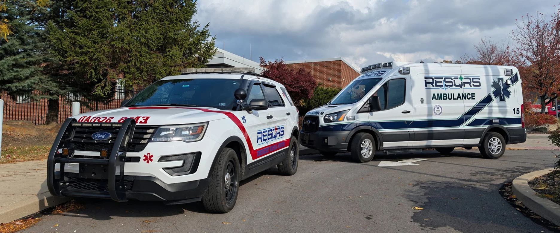 RESQRS Ambulance and SUV